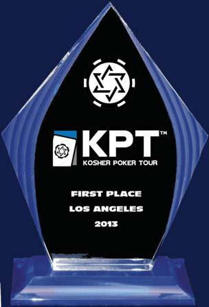 You will then compete in the Kosher Poker Tour National Championships for a piece of an estimated $25,000 prize pool and the coveted Kosher Poker Tour National