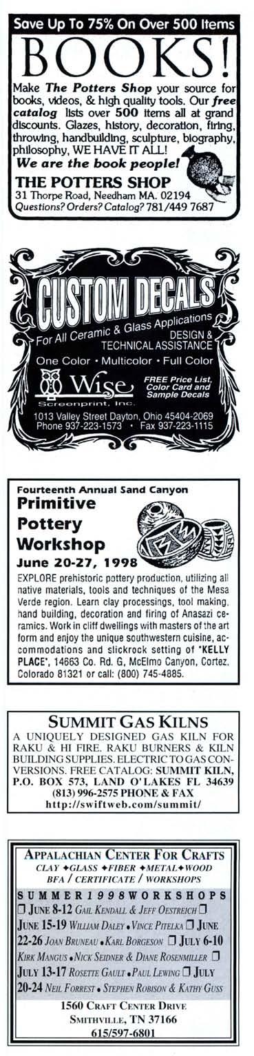 Contact the Plimoth Plantation, (508) 746-1622, ext. 356, or (781) 837-4263. Massachusetts, Stockbridge May 2 3 Throwing with Porcelain with Angela Fina.