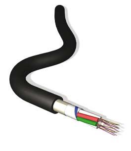 Duct Grade Cable with Moisture Barrier Polyethylene Sheath BrandRex Optical Cables Exterl MAE 01 Exterl Duct Grade Cable with Aluminium Moisture Barrier Gel Filled Loose Tube Product Data Diameter