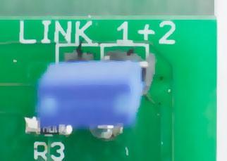 A thin line on the faceplate between IN jacks tacitly indicates these connections. This feature is made possible by jumpers installed on the back of the PCB.