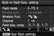 Custom Wireless Flash Shooting Fully-automatic Shooting with One External Speedlite and Built-in Flash 194 1 2 3 This describes fully-automatic wireless flash shooting with one external Speedlite and