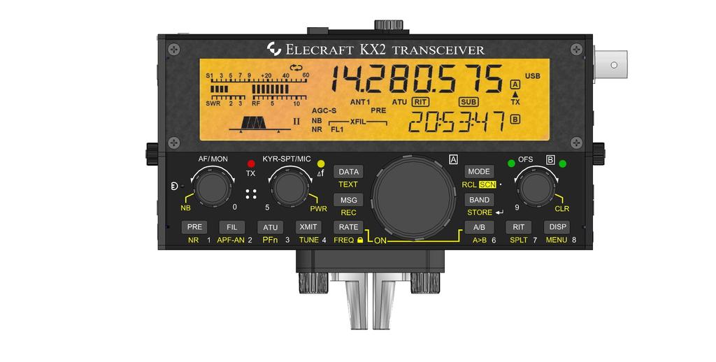 use; 2 general-purpose opendrain outputs (on KXI02 option) PTT/TX-inhibit input, dedicated filter control, VFO reverse, remote power-on via mic jack, high-efficiency QRP TX mode Common Firmware