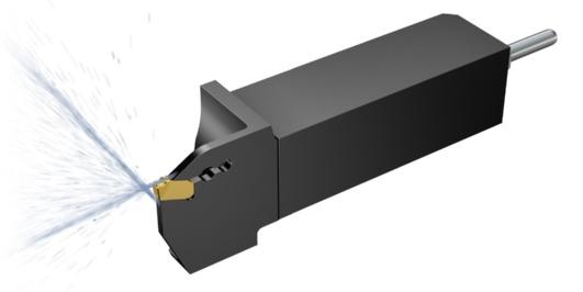 CoroCut QD Parting off and deep grooving OVER- AND UNDER COOLANT FOR CHIP CONTROL AND LONG TOOL LIFE Reliability and easy handling When machining components with
