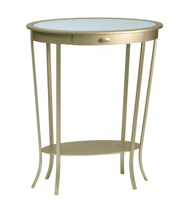 OLIVER TABLE BEDSIDE / WITH DRAWER Dimensions: 25 W x 14 D x 30 H (available in custom sizes) Frame Material: 1/2 x 3/4 legs