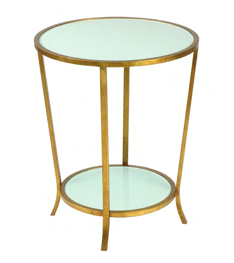 ODELL OCCASSIONAL TABLES TWO TIER SIDE TABLE Dimensions: 20 W x 24 H (available in custom sizes) Finish: shown in Leaf