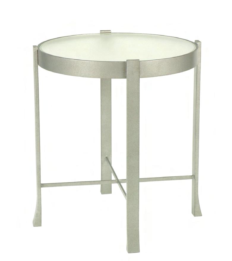 BAXTER OCCASIONAL TABLE SERIES SMALL CIRCULAR SIDE TABLE Dimensions: 20 W x 23 H (available in custom