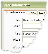 Using Guitar Pro Write a Score Create a New Score In order to create a new score in Guitar Pro, you have to follow these steps: 1. New Score Use the File > New [Ctrl+N] menu.