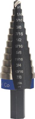 Most UNIBIT step drills are designed with a SpeedPoint tip that guarantees fast starts.