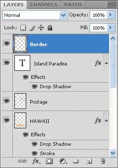 5 Choose Flatten Image from the Layers panel menu. Only one layer, named Background, remains in the Layers panel.