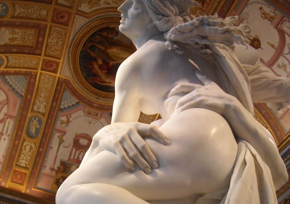 (Christian) influences -Extravagant decorative flourishes to add to the architecture of a space Michelangelo s David_c.1504 Bernini s David_c.