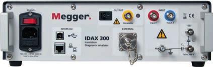 IDAX300/350 Dielectric respose ad moisture aalysis Automated measuremet ad aalysis of moisture cotet, oil coductivity ad ta delta/power factor Idividual temperature correctio (ITC) of ta delta/power