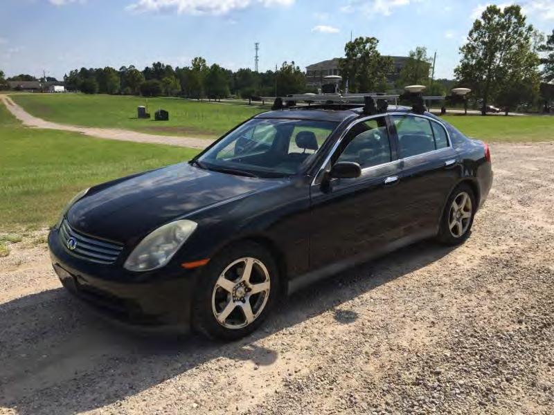 Figure 3.12: Infiniti G35 Test Vehicle Used for Data Collection Figure 3.