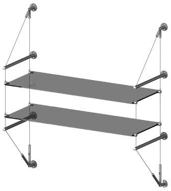 See Weight Load Chart Wall-to-Wall Shelving Systems These three adjustable systems use wood or steel wall-studs for support.
