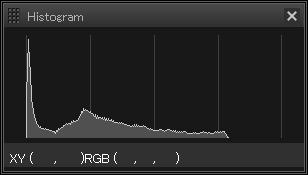 Advanced Displaying the Histogram Palette The histogram palette shows a histogram of the selected image. You can quickly check a histogram without opening a tool palette.