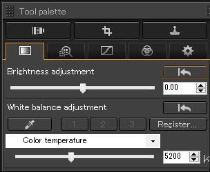 Advanced Adjusting White Balance with Color Temperature White balance can be adjusted by setting a numerical value for color temperature.