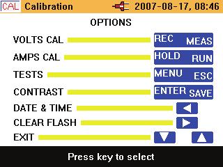 345 Calibration Manual Once the screen in Figure 4 appears: 1. Press M twice. 2. Press E twice.