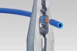 stranded conductors with plastic or rubber insulation cutting depth can be