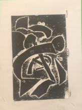 The style of printmaking we have been working with is called a collagraph.