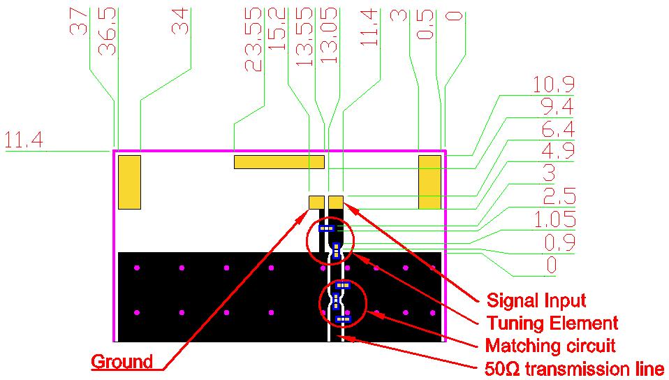 3.3 Solder Land Pattern The solder land pattern (golden marking areas)