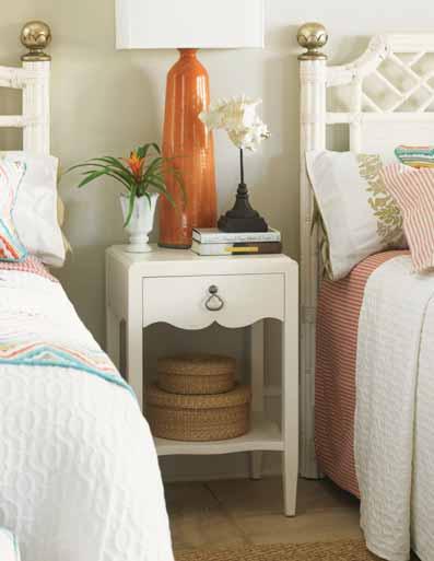 Shown here with the Water Street bedside table, the setting