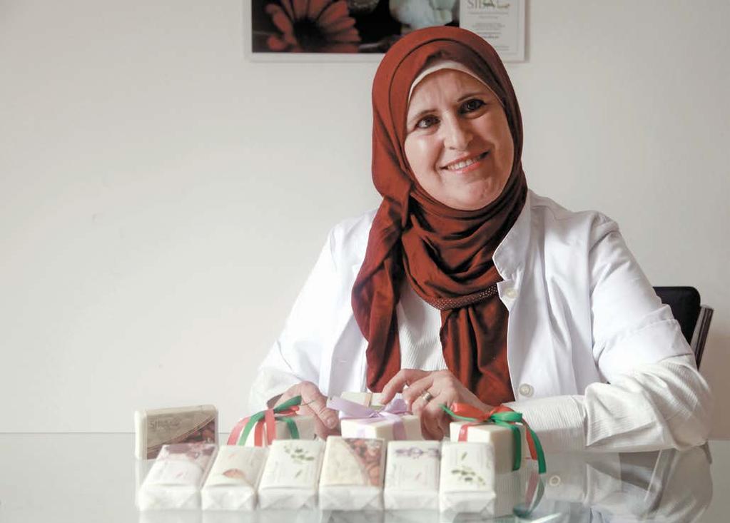 Bank of Palestine Palestine Ikhlas Showli SIBA Soap Factory I would like to encourage other women to be persistent and not give up on their goals.