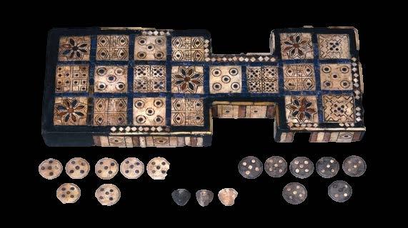ROYAL GAME OF UR Developed in Mesopotamia (ancient Iraq), possibly by the Sumerians