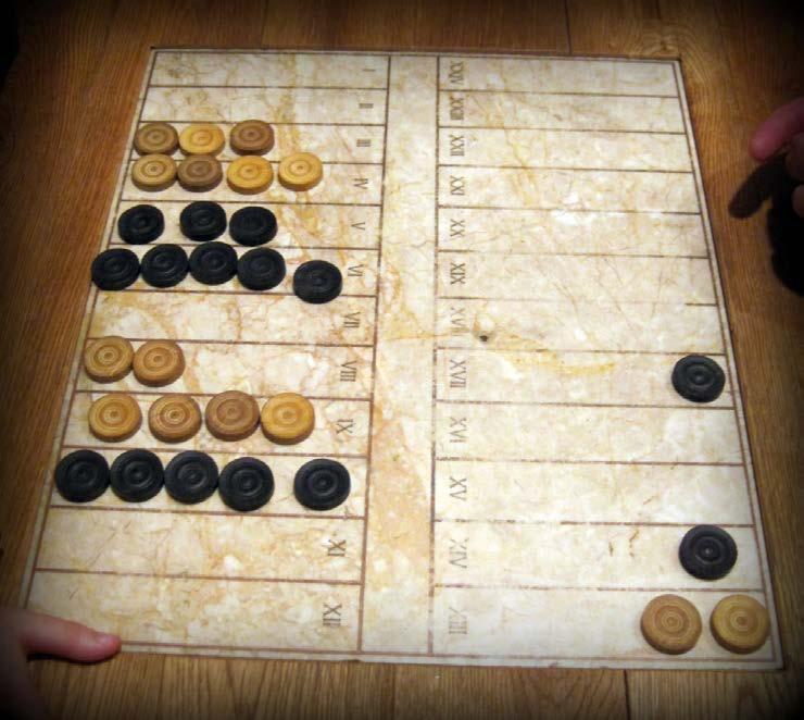 TABULA Name is a Greek word for plank or board Possibly invented by a Greek soldier May have been created around 1200 BC A predecessor to backgammon Use