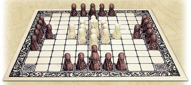 HNEFATAFL Name literally translates to Fist Table Developed in Scandinavia by the Vikings Created before 400 AD May be based on the Greek game Petteia Used to pass time and