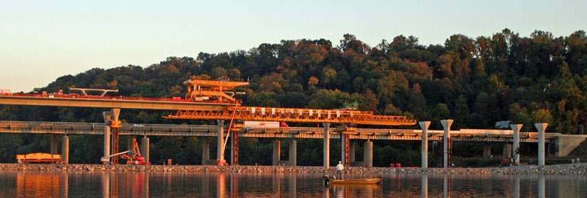 Susquehanna River Bridge Near Harrisburg,