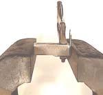 Use a 3/4" collar block to make the second 90 bend. Clamp the collar to the block with vise grips.