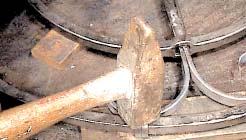 hammers. Lay 4 legs side by side and mark location for the square corner.