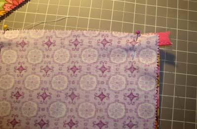 Cut a piece of fusible fleece the same size as the pieces and iron on to
