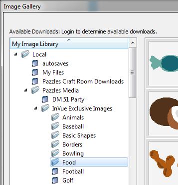 Click on the image gallery icon in the top left corner. This icon looks like a set of pictures. The Image Gallery window will pop up.