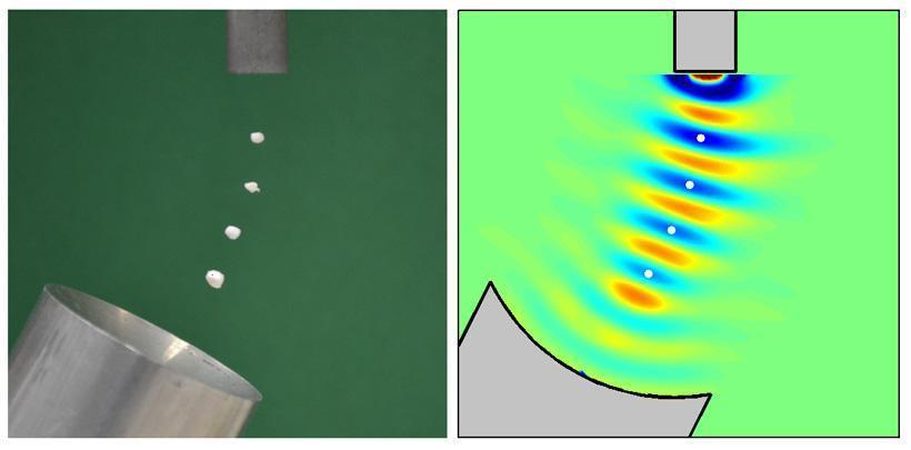How it works? Acoustic levitation is the process of using sound waves to levitate small objects.