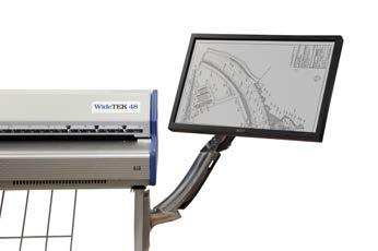 11 The WideTEK 48 wide format CCD scanner scans documents up to 48 inches wide (1220 mm) quietly and astonishingly fast.