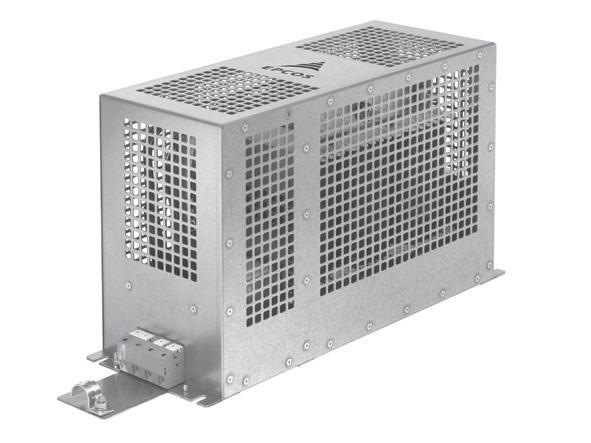 Filters for converters and power electronics Rated voltage V R : 520 V AC, 50/60 Hz Rated current I R :6Ato320A Construction 3-line filters, sine-wave EMC output filters Metal case Features Supersede