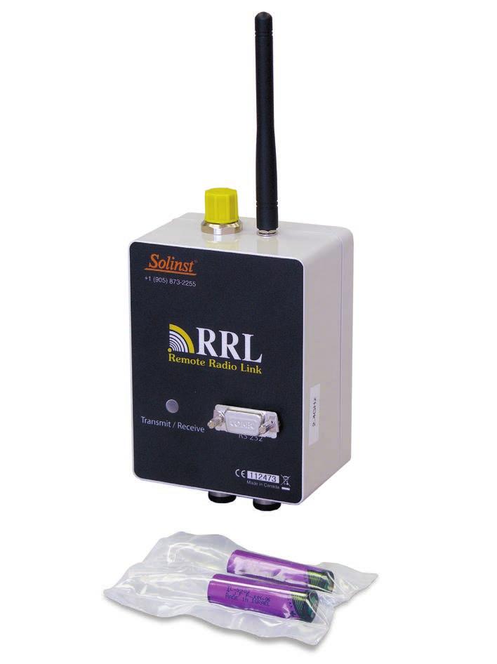 See Section 2.2 for connecting Leveloggers and Splitters. 6 RRL Gold Station Hardware Setup RRL Gold Stations come standard with a built-in 900 MHz radio module. Also standard is a 6" half wave (2.