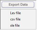 You can save this file where you choose and give it a unique file name. You can not export Rainlogger Data as a.lev file. Figure 7-9 Save Exported File Exporting as a *.xle or *.