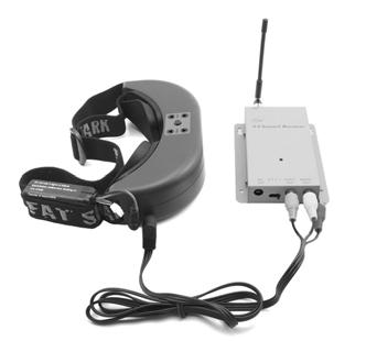 Fat Shark 7 RC Vision Systems Using an external receiver: Use the AV cable to connect headset to the RCA AV port of external devices.