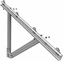 The girders must be bolted with the closed side to the foundation collar and
