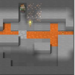 Level 10 Move forward and place a cobblestone in front, over the lava.