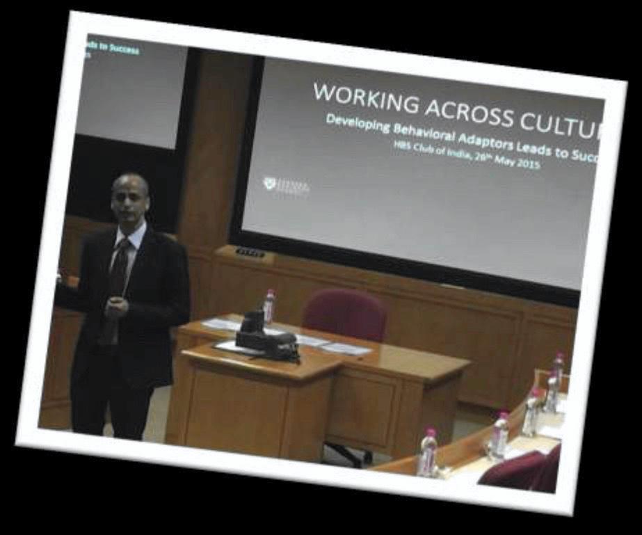 Working Across Cultures with Jugal Choudhary 26 May 2015, 6:00 to 08:30 pm Mumbai: This was very unique session where Jugal Choudhary (AMP, 2012) proposed an alternative approach on the topic based