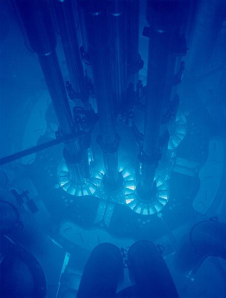 Cerenkov Radiation Cerenkov radiation is EM radiation emitted when a charged particle (such as an electron) passes through a medium at a speed greater than the speed of light in that medium.