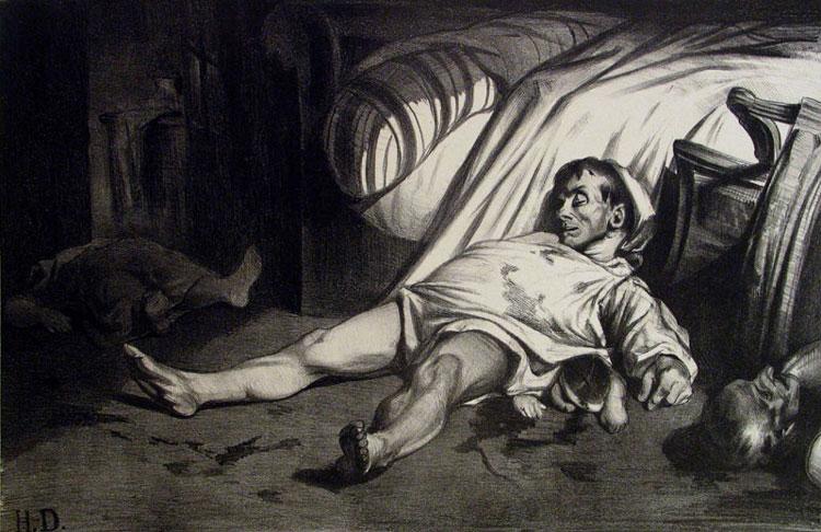 Honoré Daumier Rue