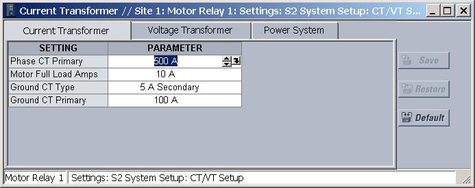 WORKING WITH SETPOINTS AND SETPOINT FILES CHAPTER 4: USER INTERFACES 4.4 Working with Setpoints and Setpoint Files 4.4.1 Engaging a Device The EnerVista 369 Setup software may be used in on-line mode (relay connected) to directly communicate with a 369 Relay relay.