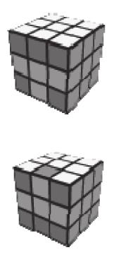 RUBIK S CUBE SOLVING ROBOT edge is being solved. For this step, the average no. of turns is twelve (12). iii) Solving 1 more either Top or Bottom Edge Figure 15. Bottom or top edge.