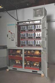 System performance Isolation transformer Power cells Integrated transformer Features Isolation transformer: included No motor common mode voltage issues Continued operation with one earth fault