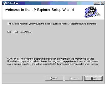 LP-EXPLORER: the Detector Finding Program On the web or on the CD ROM with your catalogue Our new EXPLORER program will let you find, in the easiest way, the proper heads that meet your measurement