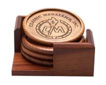 GF 5634 RO 4" x 6" Note Pad Holder GF 5383 Genuine Walnut 6" Book Ends Can be laser engraved or Medallion and engraving plate