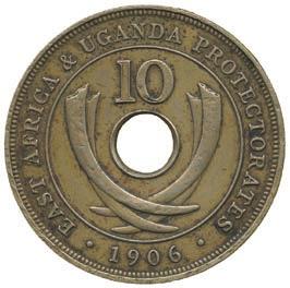 Protectorates, Edward VII, Cupro-nickel Matte Proof 10-Cents, 1907 (KM 2).